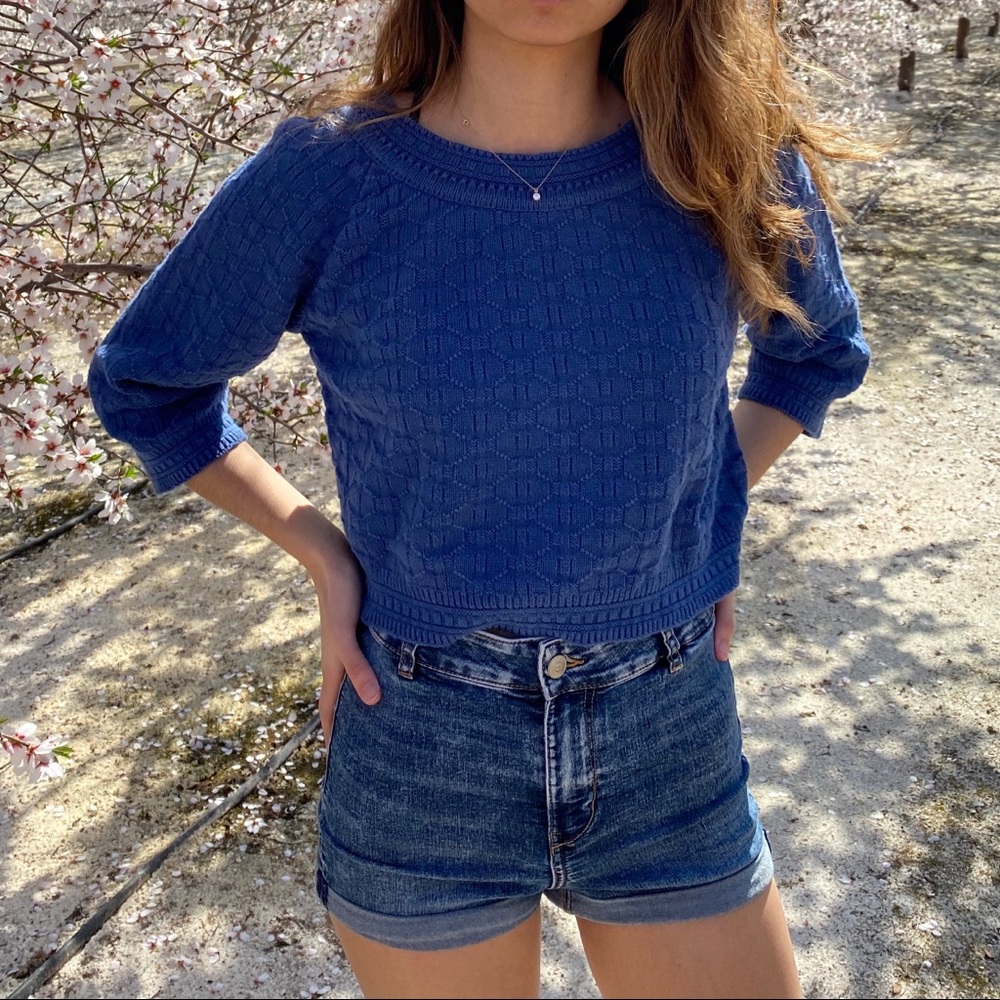 Retro 3/4 Sleeve Sweater